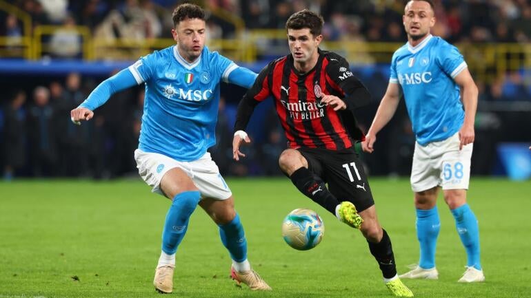 Christian Pulisic và AC Milan lỡ cơ hội giành cúp tại Siêu cúp Ý